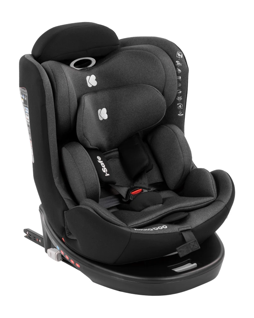 AUTOSJEDALICA KIKKA BOO 40-150CM,I-SAFE I-SIZE DARK GREY