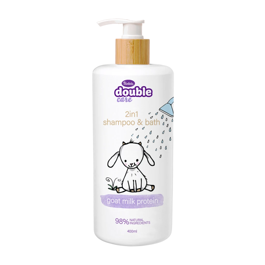 VIOLETA DOUBLE CARE BABY ŠAMPON I KUPKA(2U1) 400ML