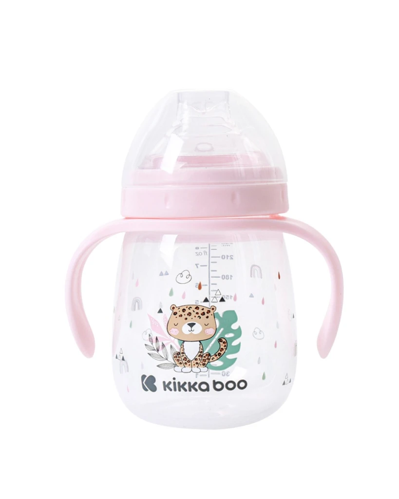 KIKKA BOO ŠALICA SA SILIKON.GRLOM 240ML SAVANNA PINK