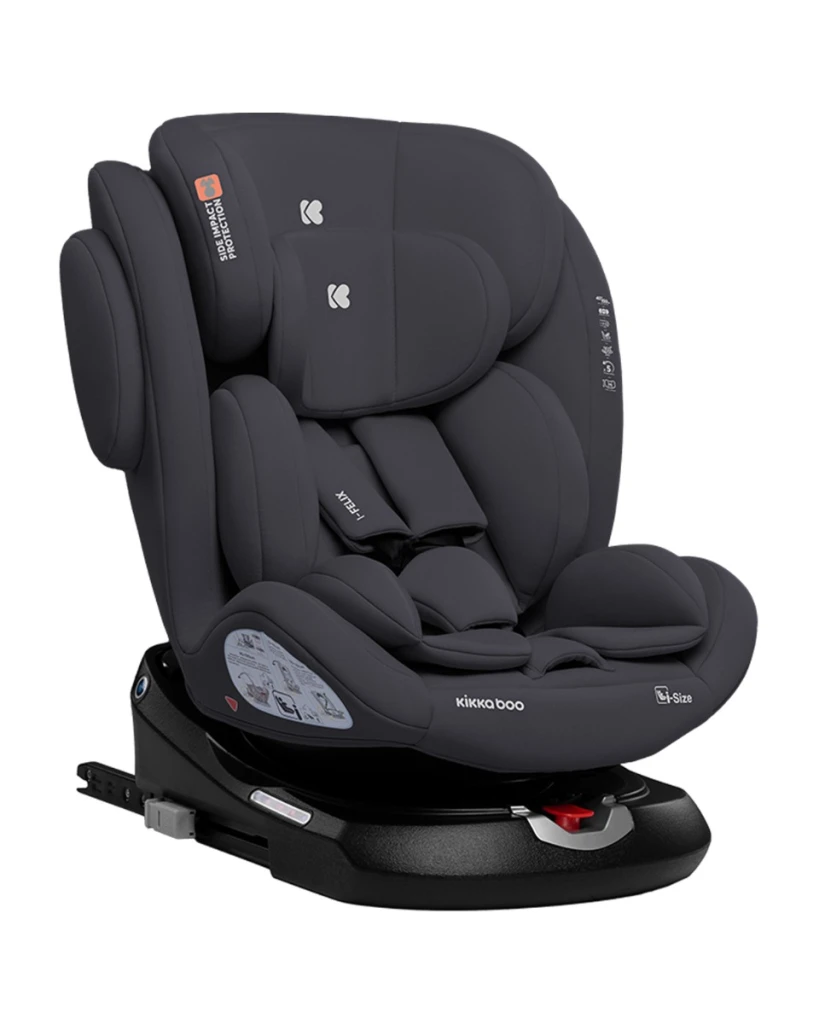 KIKKA BOO AUTOSJEDALICA I-FELIX I-SIZE DARK GREY,40-150CM