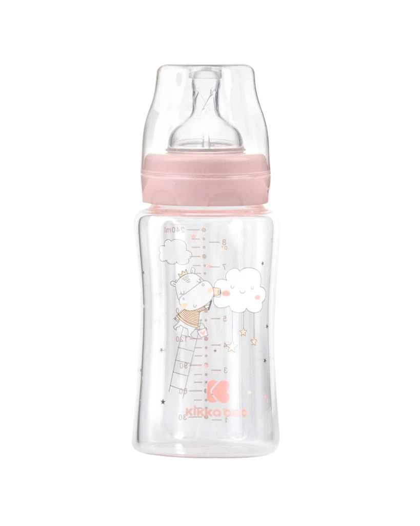 KIKKA BOO STAKLENA BOCA 240ML HIPPO DREAMS PINK