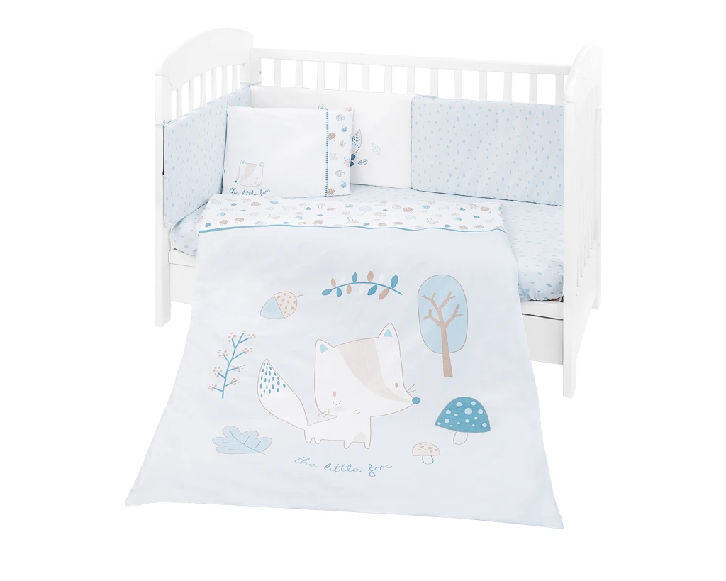 KIKKA BOO LITTLE FOX SET POSTELJINA  70/140 