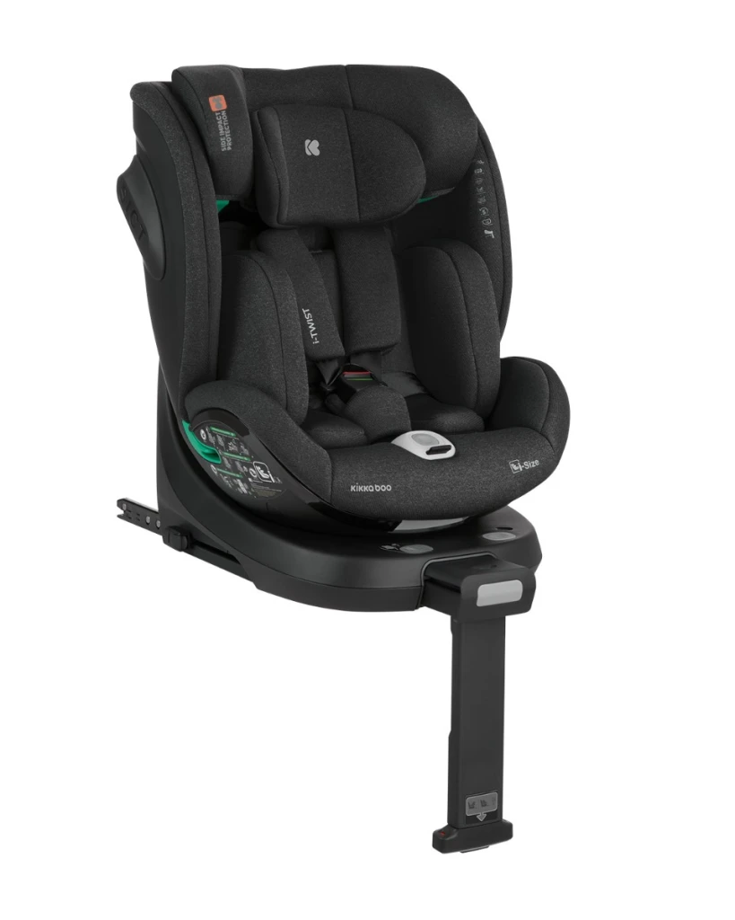 KIKKA BOO AUTOSJEDALICA 40-150CM I-TWIST I-SIZE BLACK