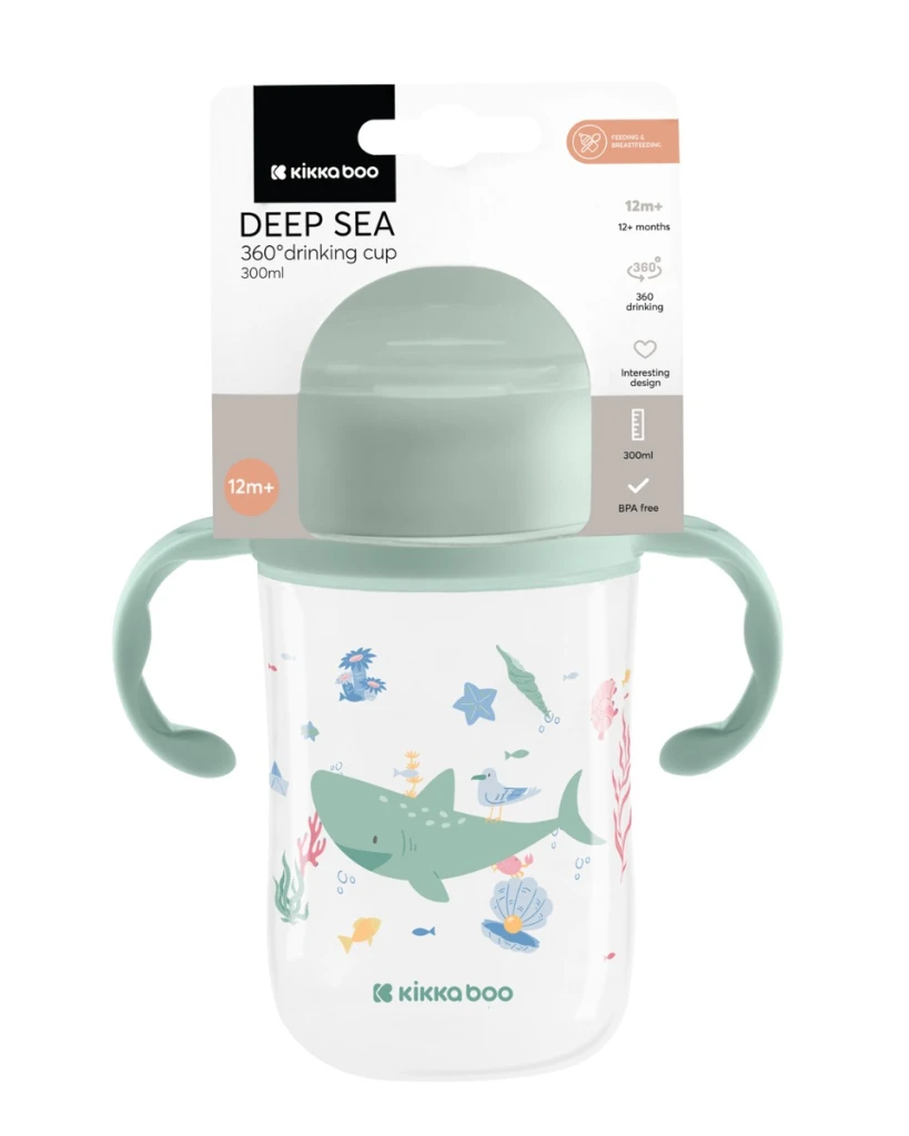 KIKKA BOO ČAŠA ZA PIĆE 360,300ML DEEP SEA MINT