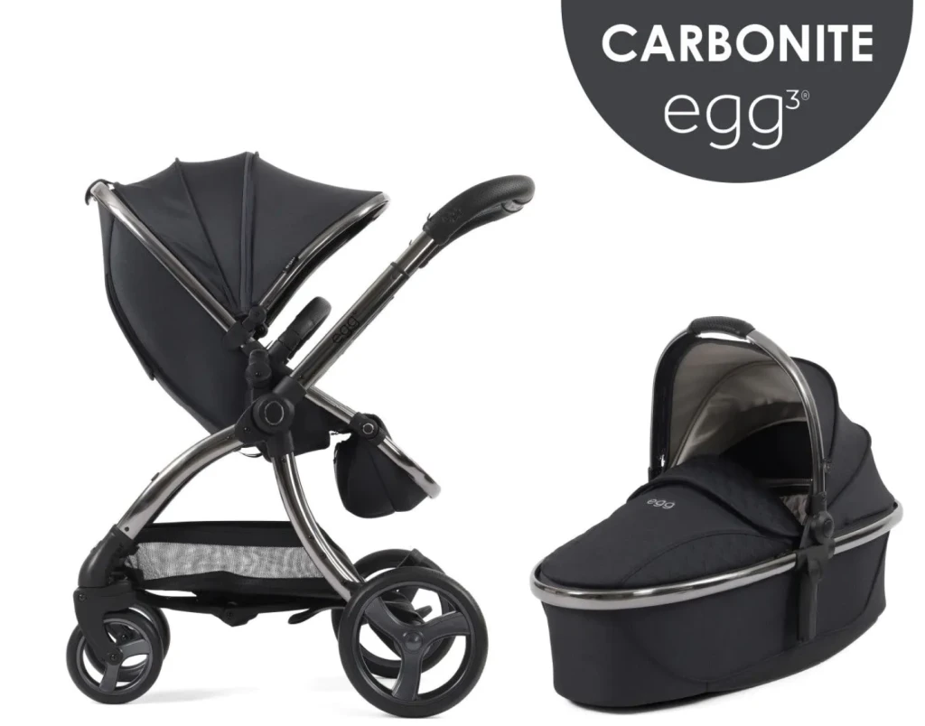 egg3® dječja kolica 2u1 - Carbonite
