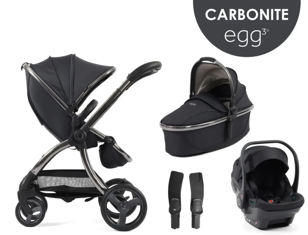 egg3® dječja kolica 4u1 - Carbonite