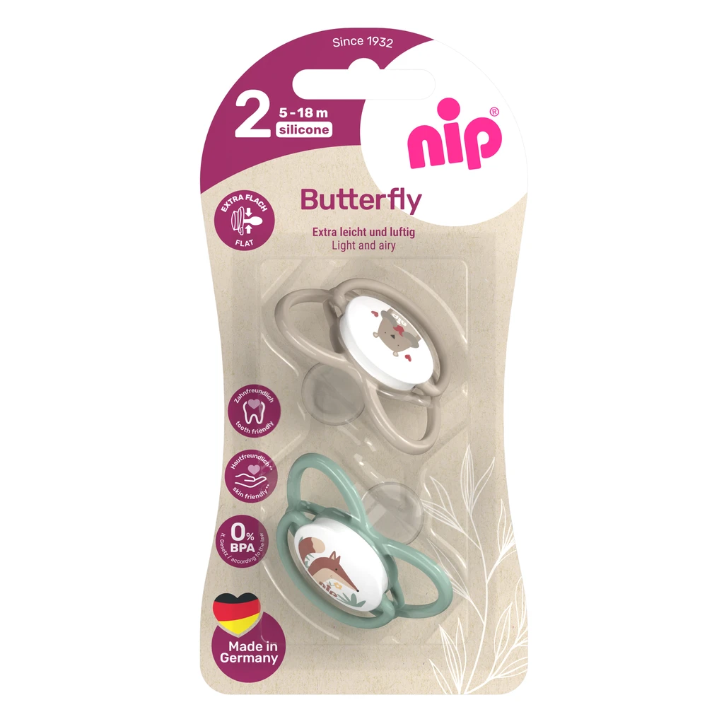 NIP BUTTERFLY DUDA MIX SILIKON,VEL.2(5-18MJ)